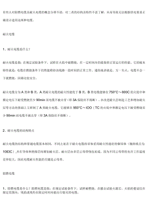 民用建筑电缆的阻燃与耐火：材质、性能要求和国内外标准.docx