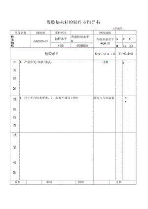 橡胶垫来料检验作业指导书.docx