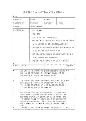 美容院总工办主任工作分析表（工程类）.docx