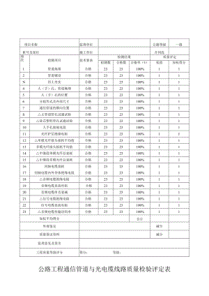 公路工程通信管道与光电缆线路质量检验评定表.docx
