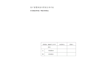 客户管理部室专职岗位考评表.docx