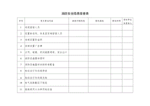 消防安全隐患排查表.docx