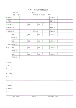 特大、重大事故报告表.docx