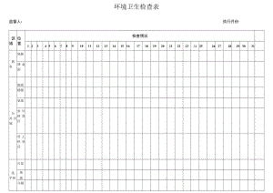 环境卫生检查表.docx