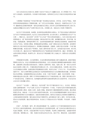 电力老企业的安全文化与安全生产.docx