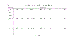 第12届乐山市青少年科技创新大赛报名表.docx