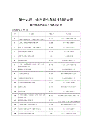 第十九届中山市青少年科技创新大赛.docx