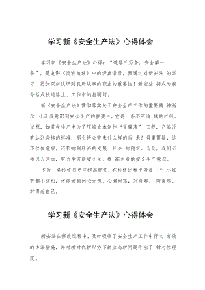 铁路检修员学习新《安全生产法》心得体会十篇.docx