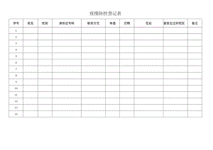 疫情防控登记表.docx