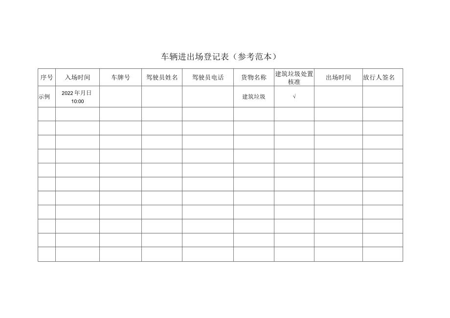 车辆进出场登记表(参考范本).docx_第1页