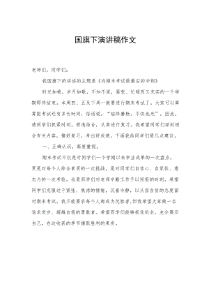 国旗下演讲稿作文.docx