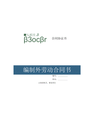 编制外劳动合同书.docx