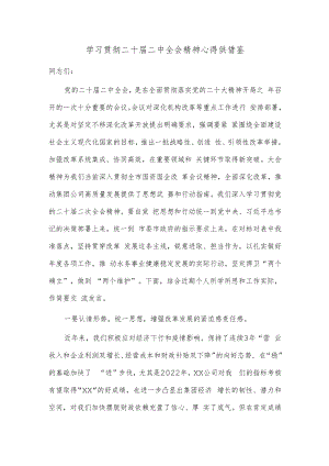 学习贯彻二十届二中全会精神心得供借鉴.docx