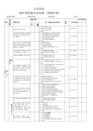 特级护理质量评价标准.docx