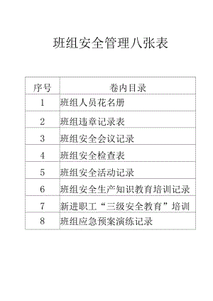 班组安全管理八张表.docx
