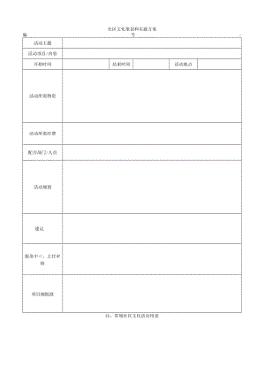 社区文化策划和实施方案.docx