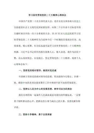 刑侦大队长党员干部学习贯彻党的二十大精神个人心得体会 （11份）.docx