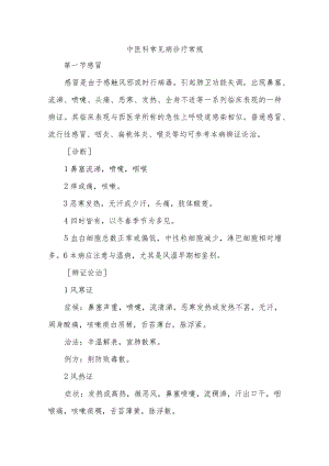 中医科常见病诊疗常规.docx