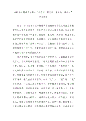 2023年主题教育总要求“学思想、强党性、重实践、建新功”学习感悟3篇.docx