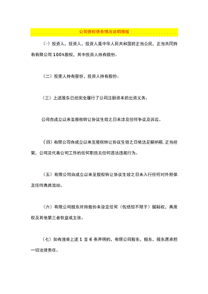 公司债权债务情况说明模板.docx