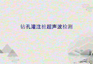 钻孔灌注桩超声波检测.pptx