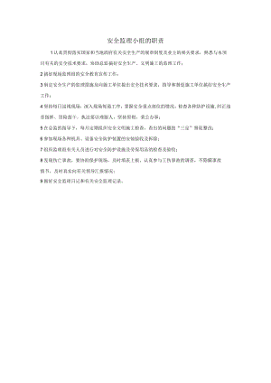安全监理小组的职责.docx
