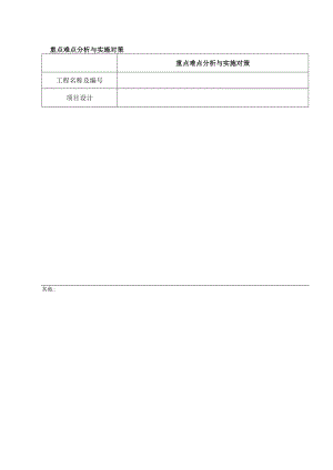 重点难点分析与实施对策表.docx