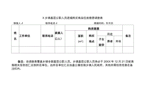 乡镇基层公职人员进城购买商品房调查表.docx