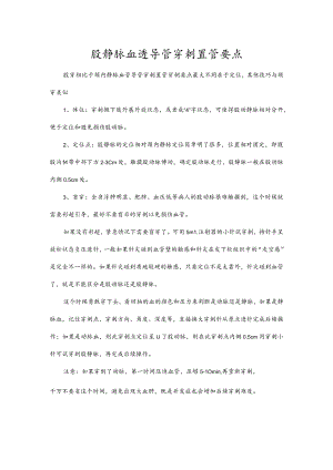 股静脉血透导管穿刺置管要点.docx