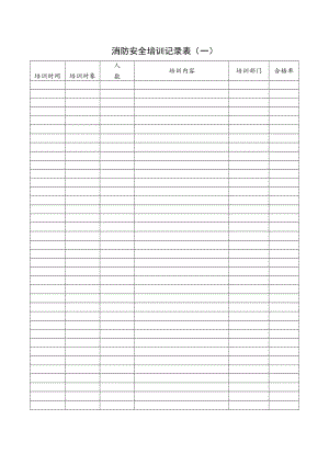 消防安全培训记录表.docx