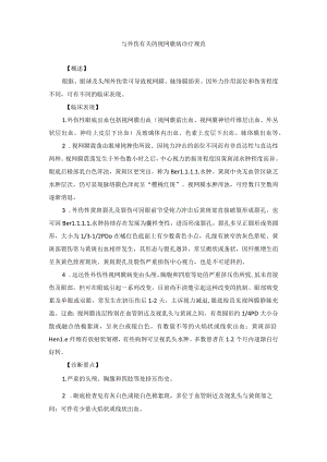 眼科疾病与外伤有关的视网膜病诊疗规范.docx