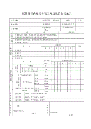 配管及管内穿线分项工程质量验收记录.docx