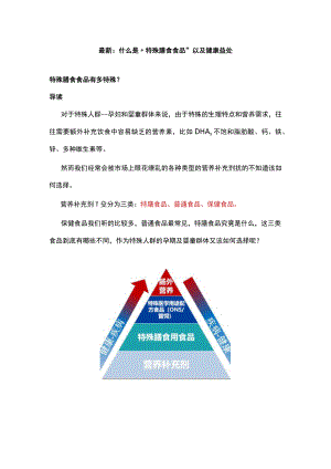 最新：什么是“特殊膳食食品“以及健康益处.docx