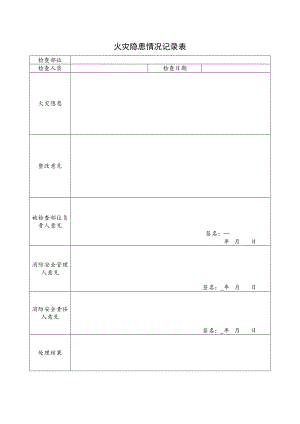 火灾隐患情况记录表.docx