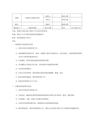 各级部门质量责任制.docx