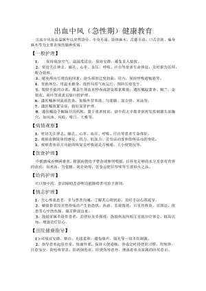 出血中风健康教育.docx