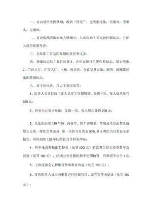 医院禁烟管理规定.docx