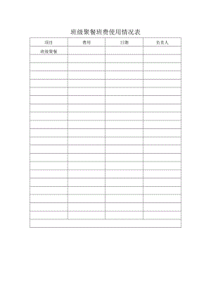 班级聚餐班费使用情况表.docx