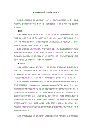 肾病科肾动脉狭窄诊疗规范2023版.docx