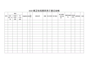 居民死亡登记台帐.docx