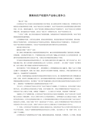 聚焦知识产权提升产业核心竞争力.docx