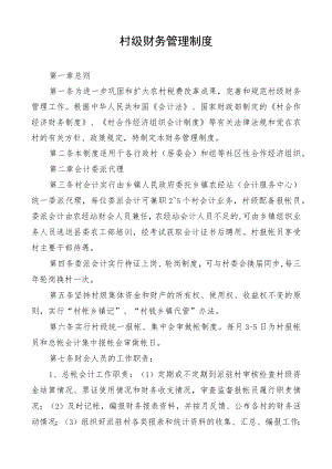 村级财务管理制度.docx