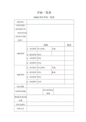 开标一览表.docx