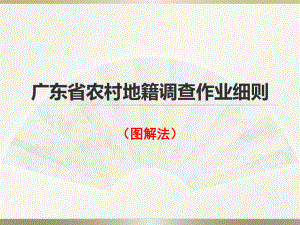 广东省农村地籍调查作业细则.pptx