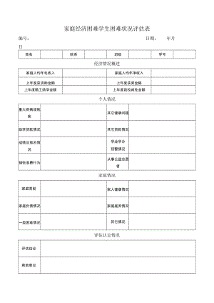 家庭经济困难学生困难状况评估表.docx