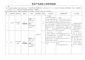 产业园区公寓租赁指南范文模板.docx