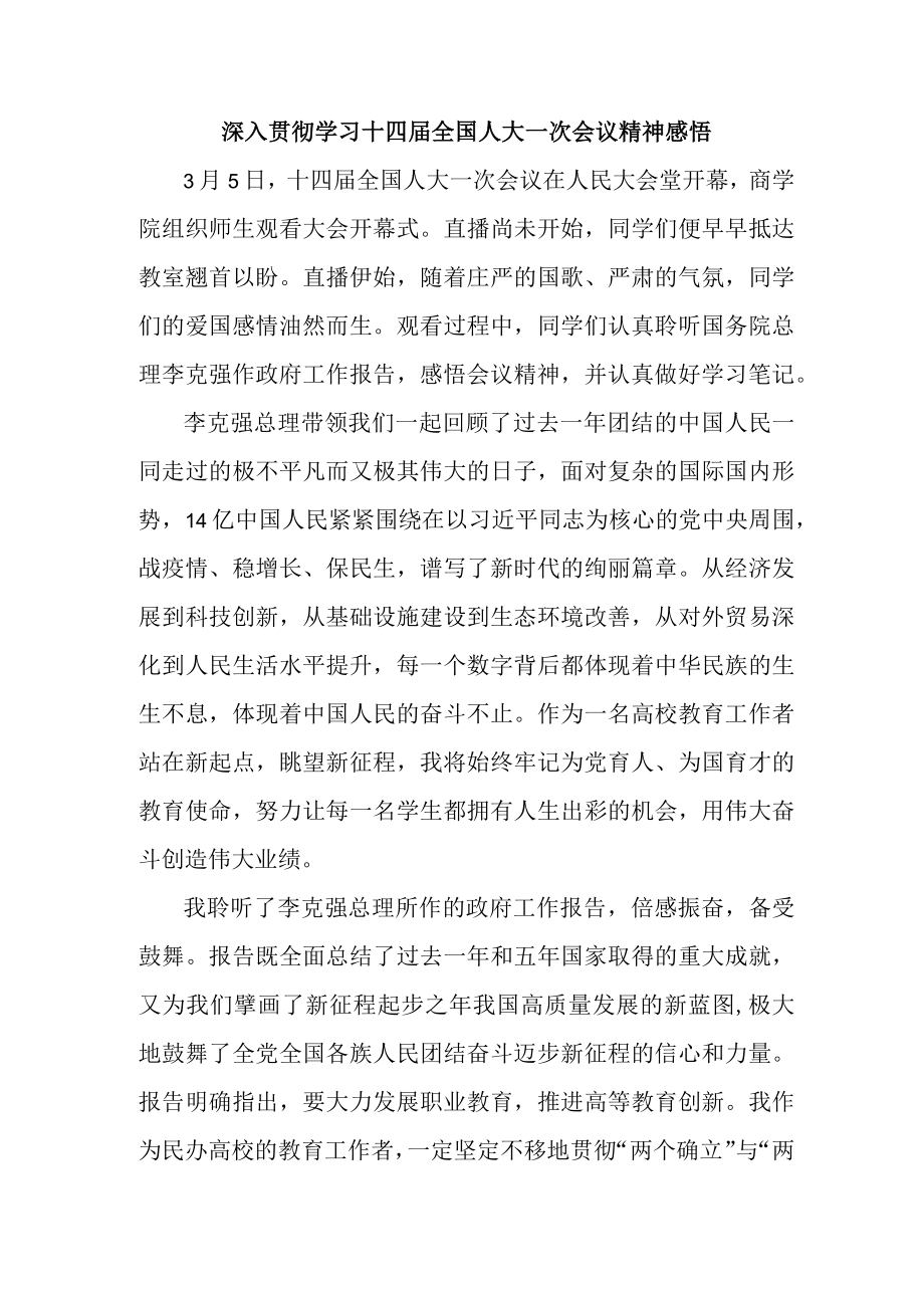 公安派出所深入贯彻学习十四届全国人大一次会议心得体会感悟(新编4份).docx_第3页