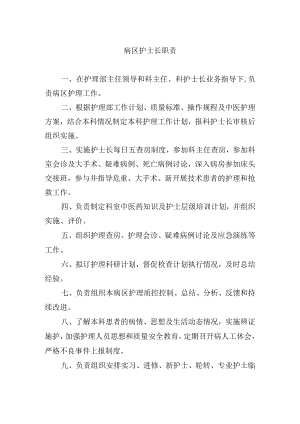 病区护士长职责.docx