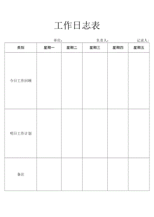 工作日志表.docx