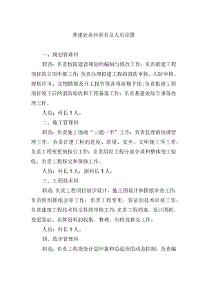 基建处各科职责及人员设置.docx